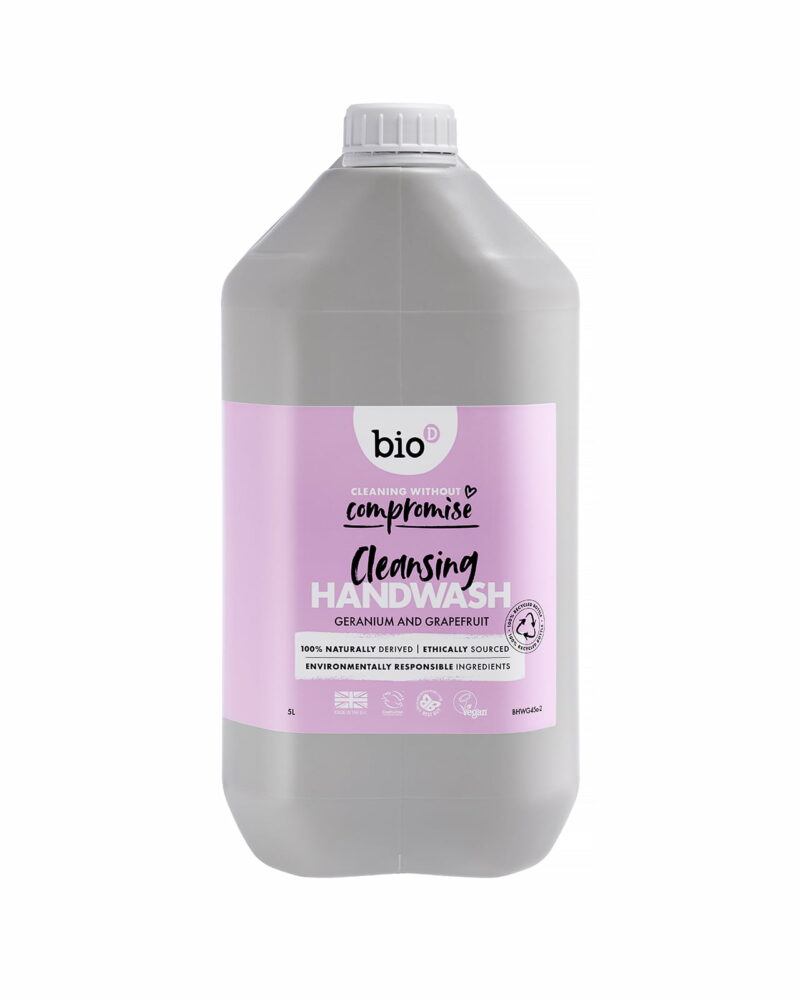 Bio-D Cleansing Hand Wash Geranium 5 Ltrs