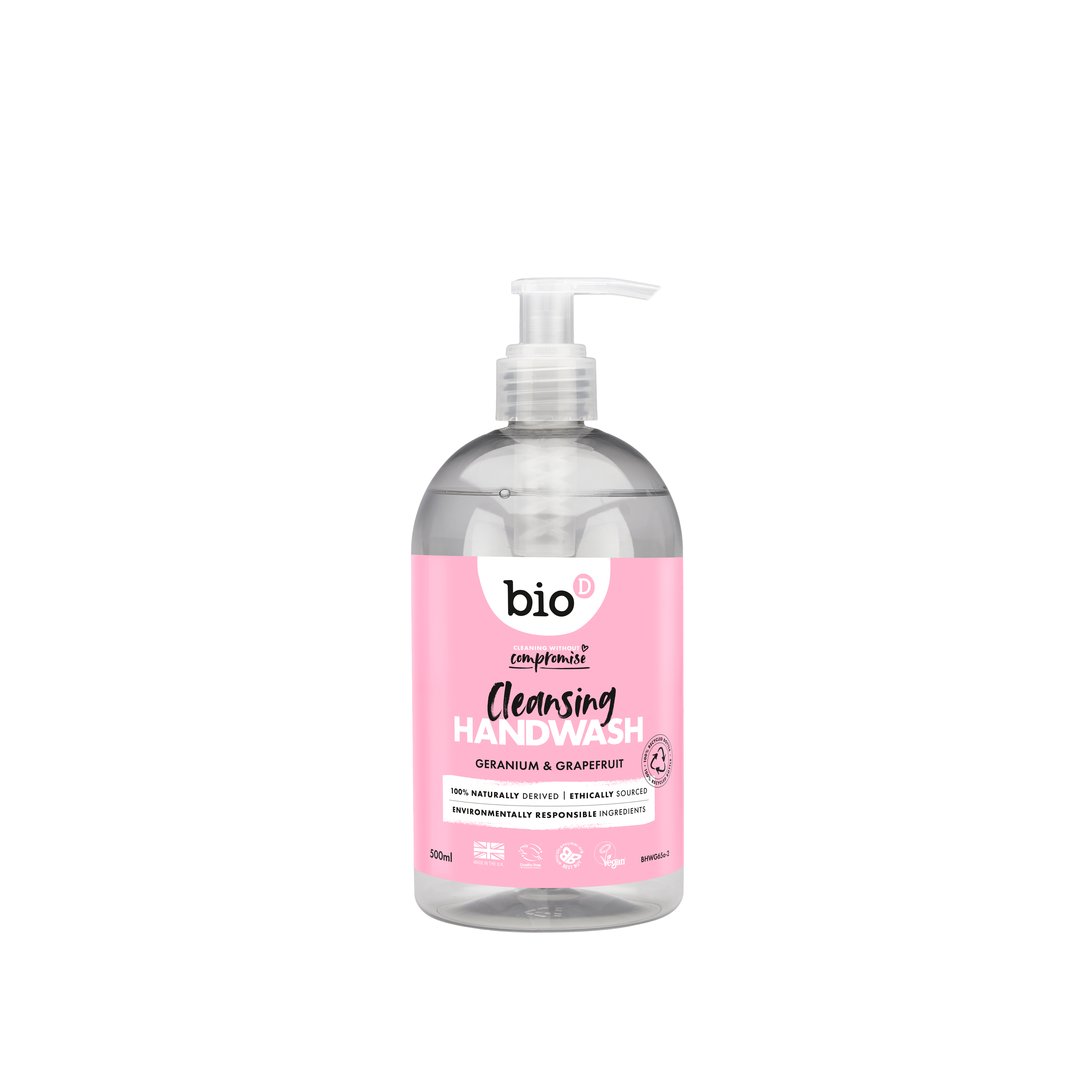 Bio-D Sanitising Hand Wash Geranium 500mls