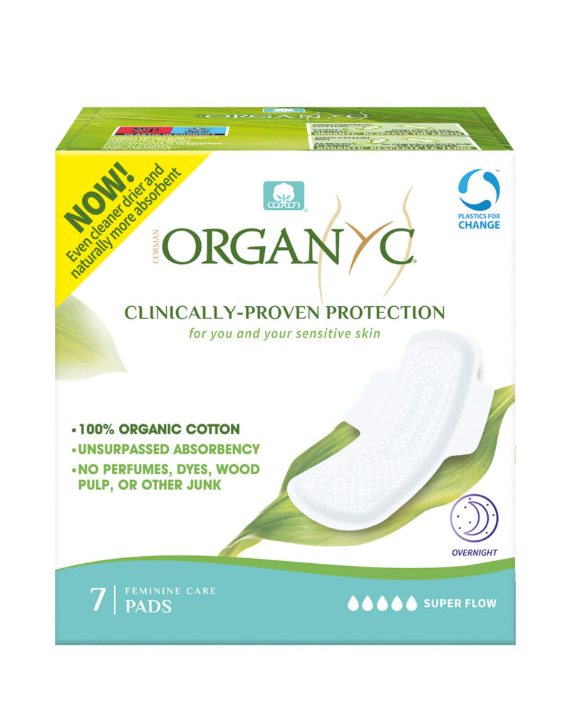 Organyc Overnight Pads 5 Drops x7