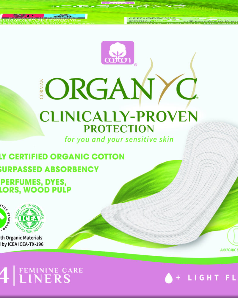 Organyc Pantyliners POCKET (folded in individual pouch)