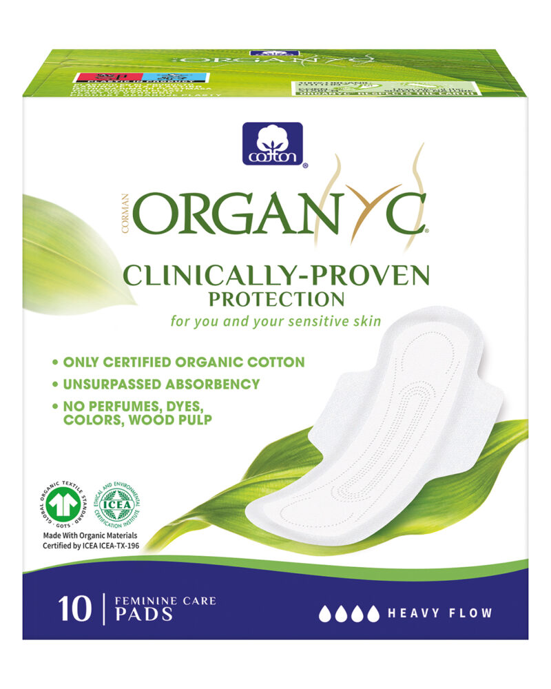 Organyc Sanitary Napkin Night Heavy Flow with Wings