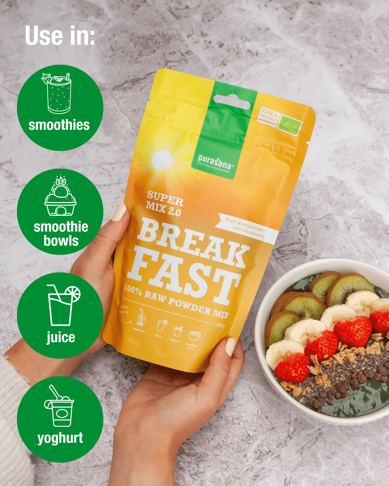 Purasana Breakfast mix zak 250 g BE-BIO-02 - Image 3