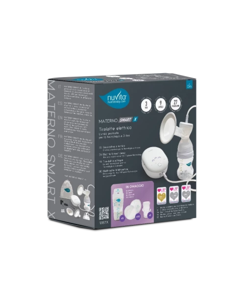 Nuvita 3-Phase Single Electric Breast Pump - Materno Smart 1287X