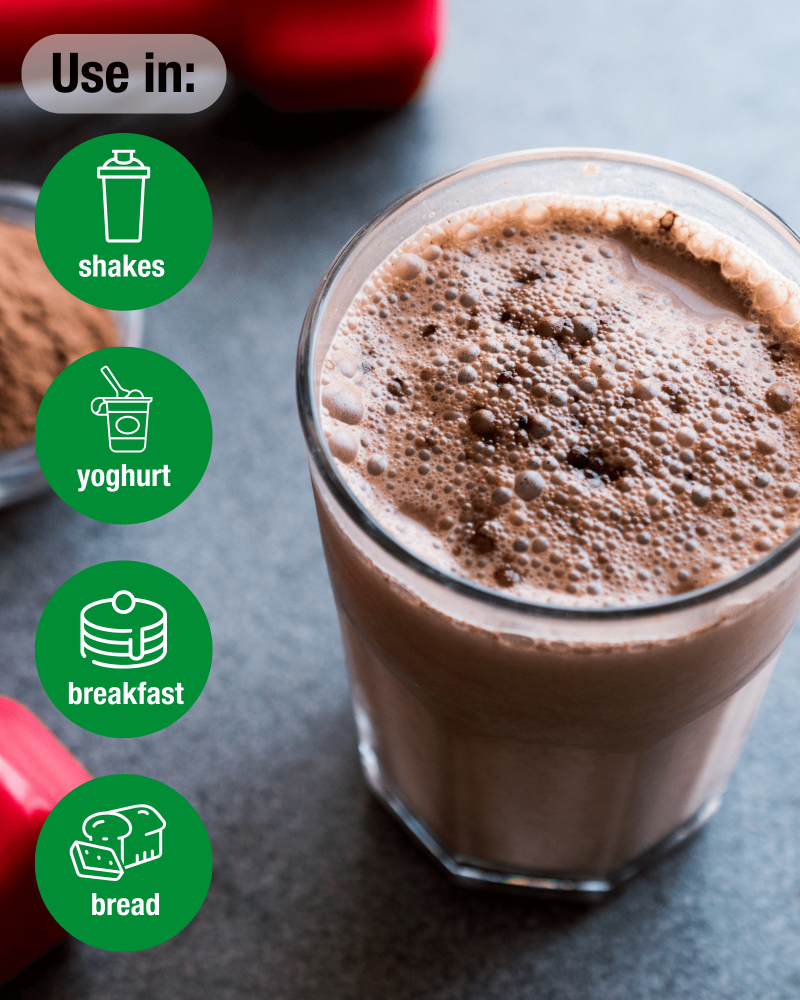 Purasana Vegan protein mix 58% pea/sunfl/hemp/cacao 400gr - Image 6