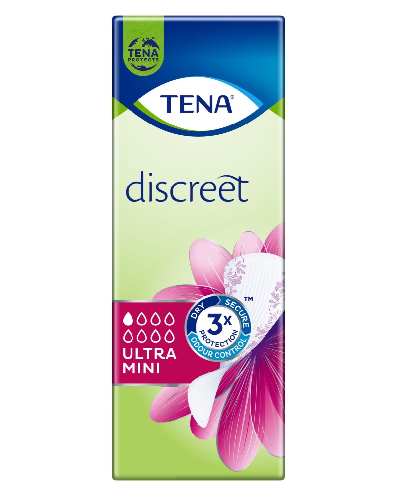 TENA LADY DISCREET PADS ULTRA MINI 2 DROPS X 20