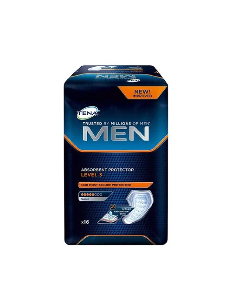 TENA MEN DISCREET LEVEL 3 5 DROPS X 16