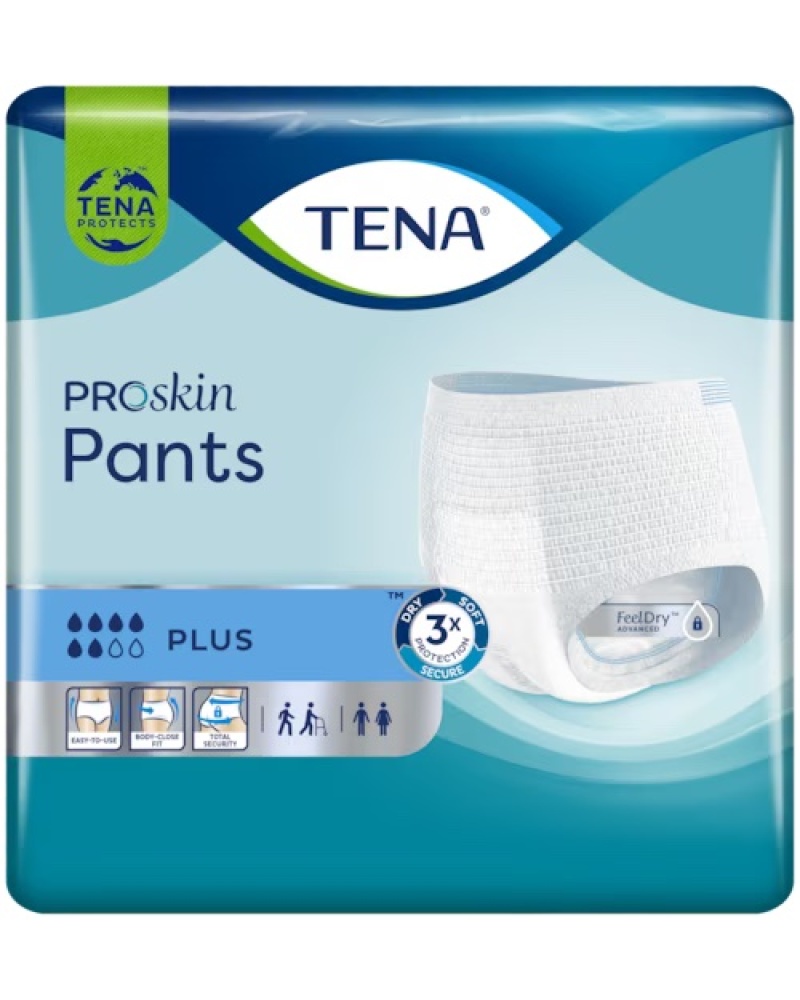 TENA PANTS PROSKIN X-LRG PLUS 6 DROPS X 12