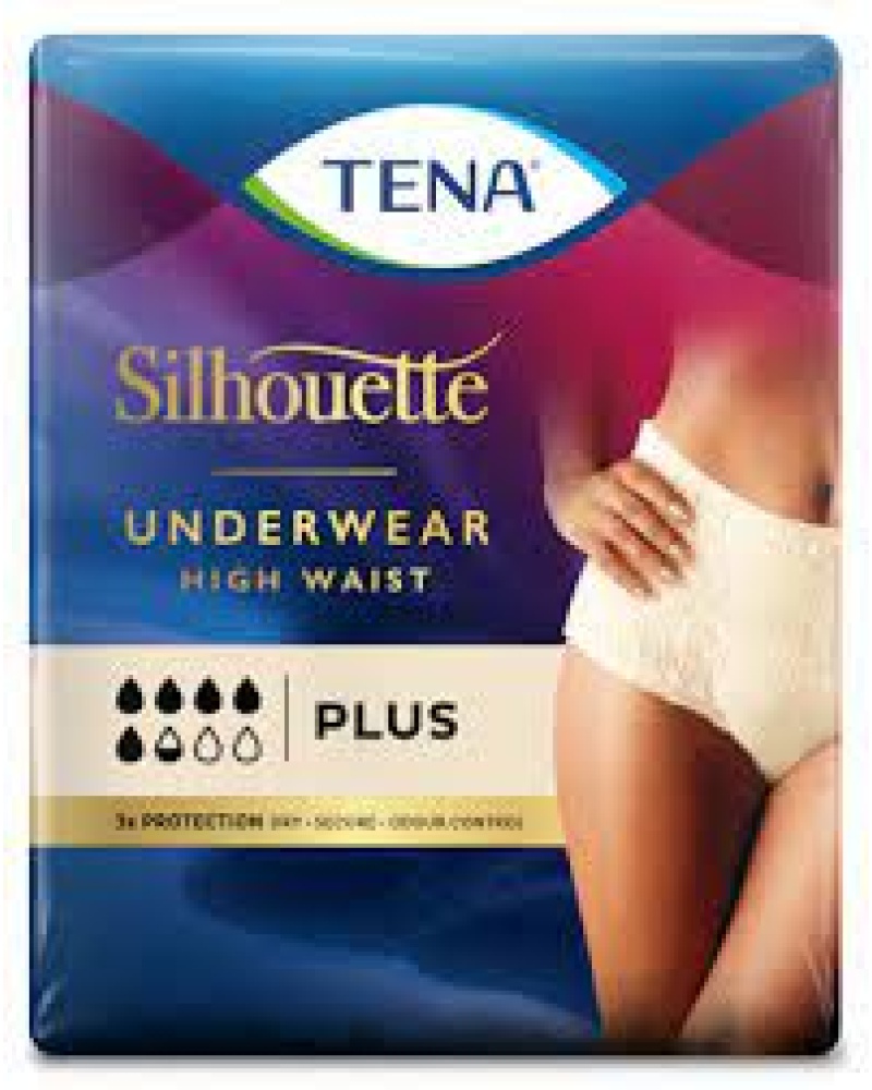 TENA SILHOUETTE CREAM H/W MEDIUM PLUS 5.5 DROPS X 9