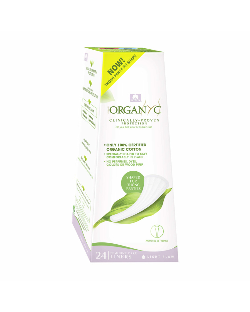 Organyc Tanga Thong Panty Liners  X 24