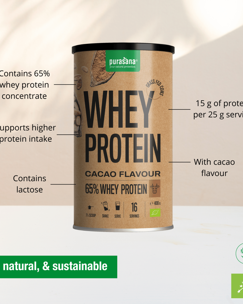 Purasana Whey Protein Powder – Cacao 400gr - Image 2
