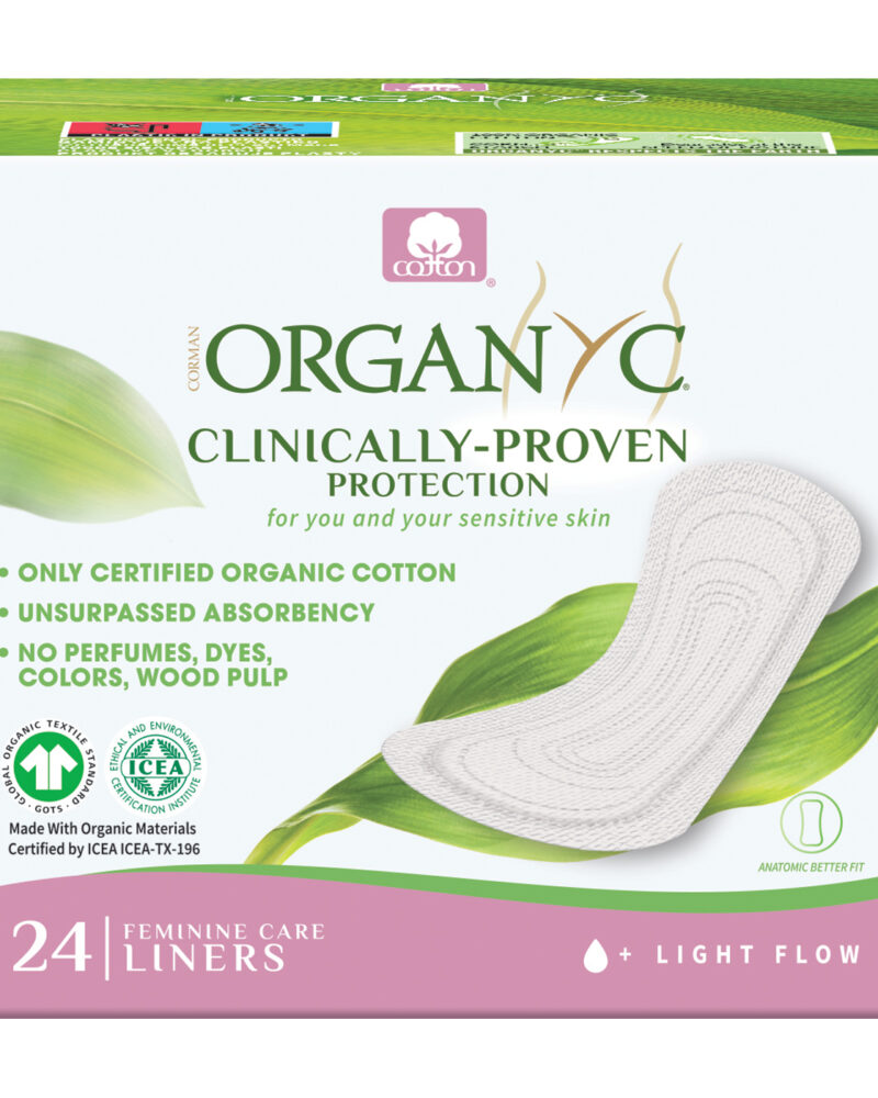 Organyc Pantyliners POCKET (folded in individual pouch)