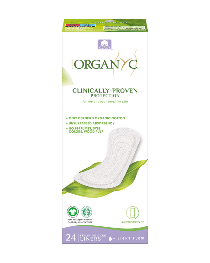 Organyc Pantyliners FLAT (in carton box, no pouch)