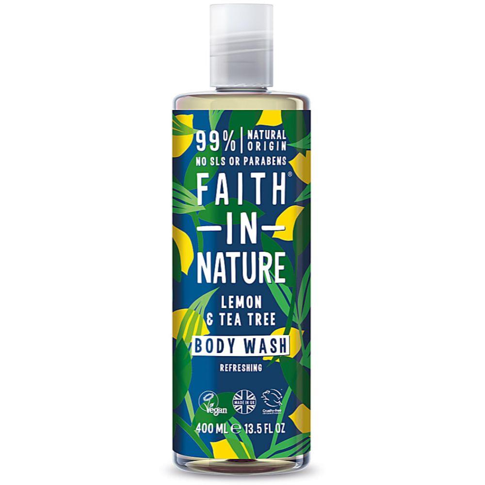 Faith In Nature Body Wash - Lemon & Tee Tree 400ml