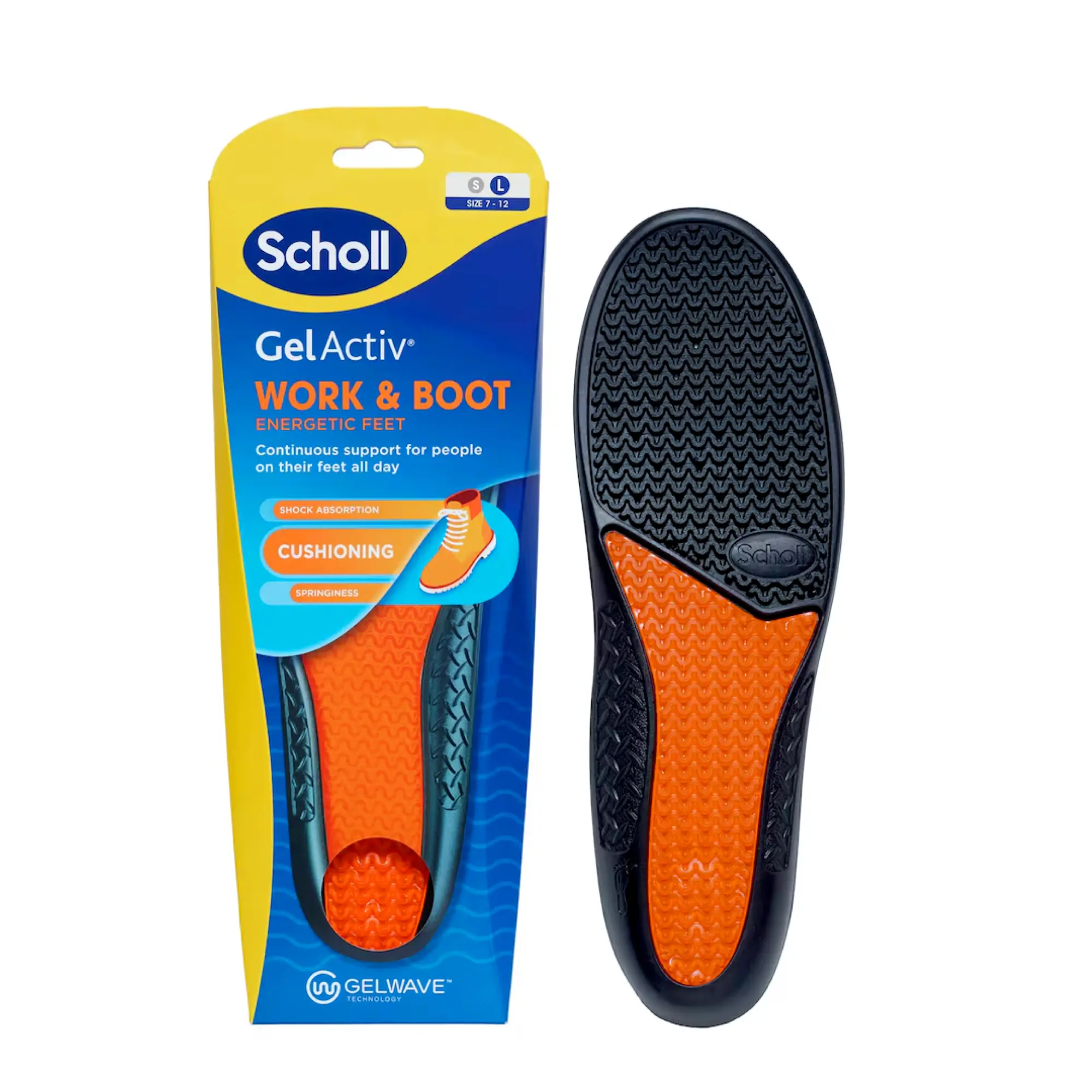 Scholl GelActiv™ Work & Boot Insoles Large
