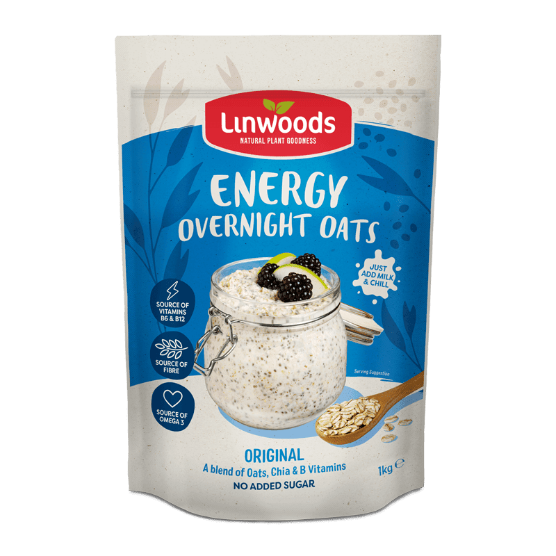 Linwoods Energy Overnight Oats – Original 1KG