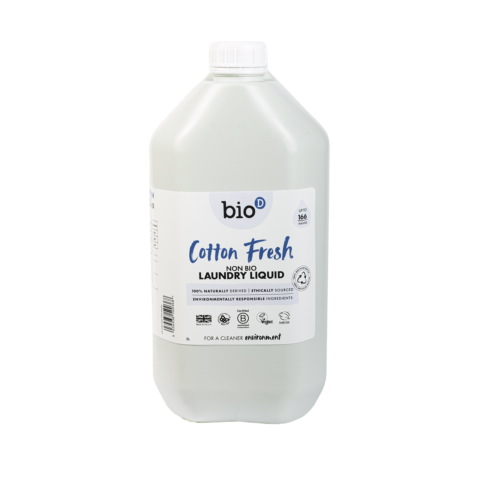 Bio-D Cotton Fresh Laundry Liquid 5 Litres